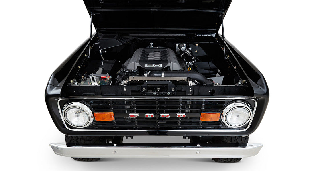 Classic Ford Bronco engine bay