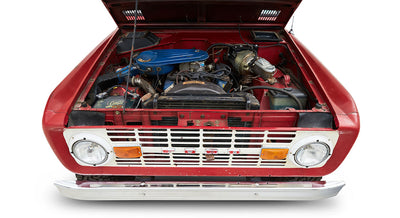 Classic Ford Bronco engine bay