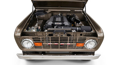 Classic Ford Bronco engine bay