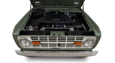 Classic Ford Bronco engine bay