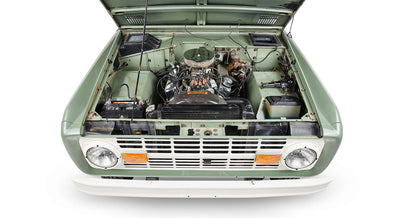 Classic Ford Bronco engine bay