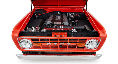 Classic Ford Bronco engine bay