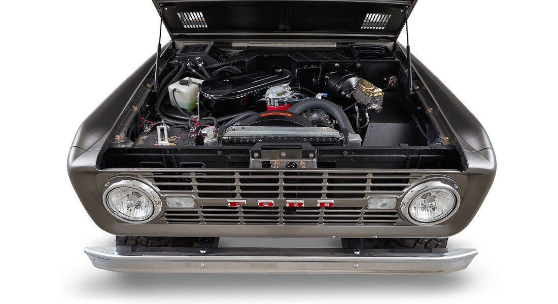Classic Ford Bronco engine bay