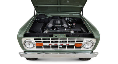 Classic Ford Bronco engine bay