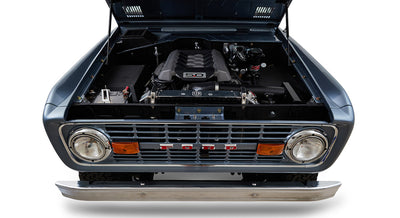 Classic Ford Bronco engine bay