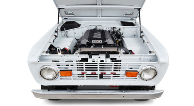 Classic Ford Bronco engine bay
