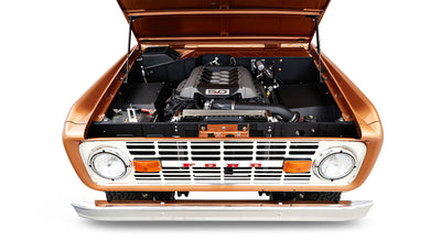 Classic Ford Bronco engine bay