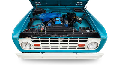 Classic Ford Bronco engine bay