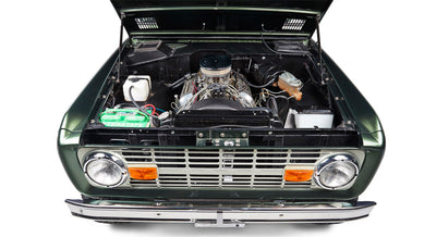 Classic Ford Bronco engine bay