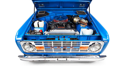 Classic Ford Bronco engine bay