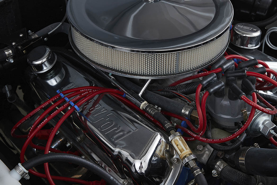 Classic Ford Bronco engine bay