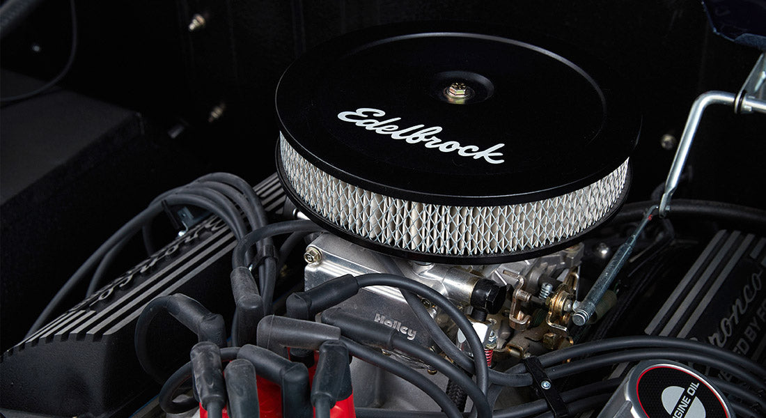 Classic Ford Bronco engine bay