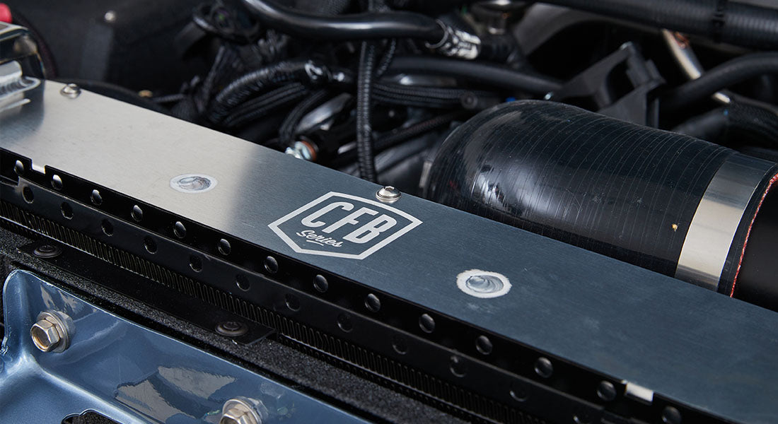 Classic Ford Bronco engine bay