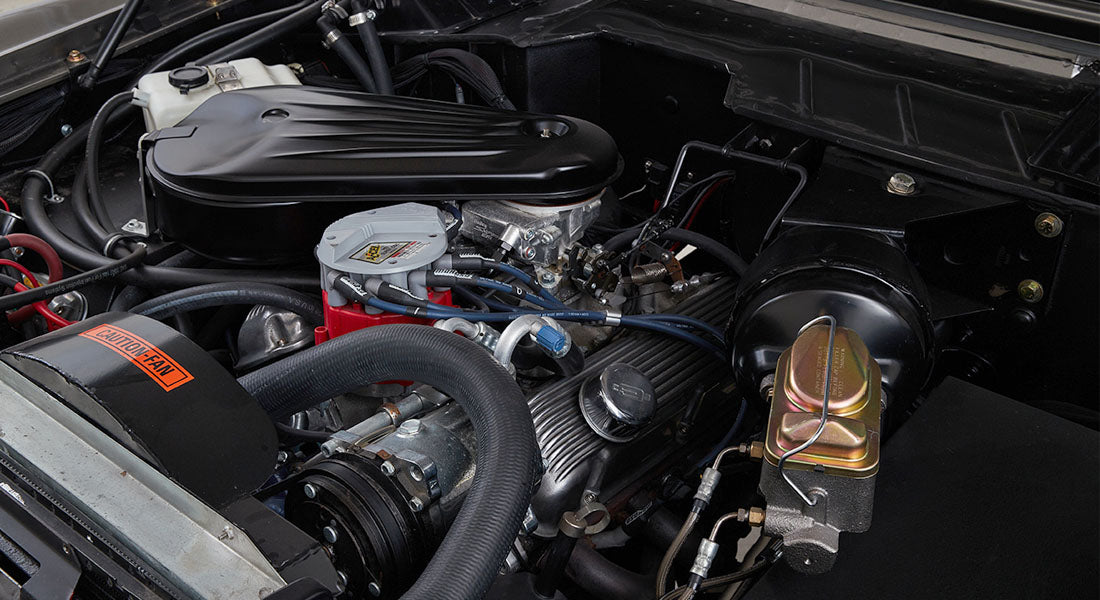 Classic Ford Bronco engine bay