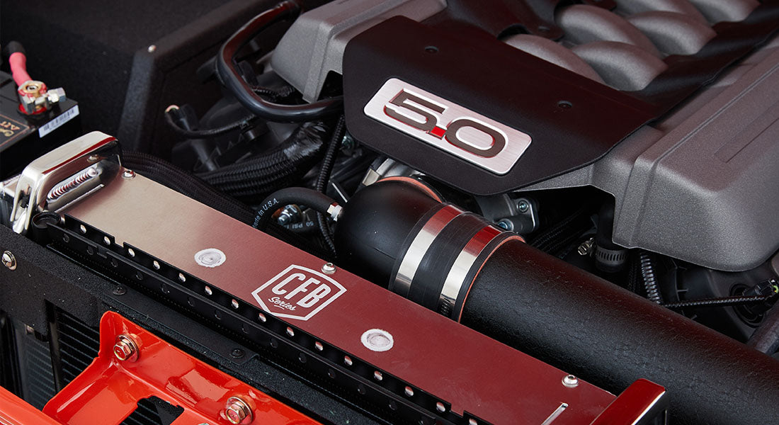 Classic Ford Bronco engine bay