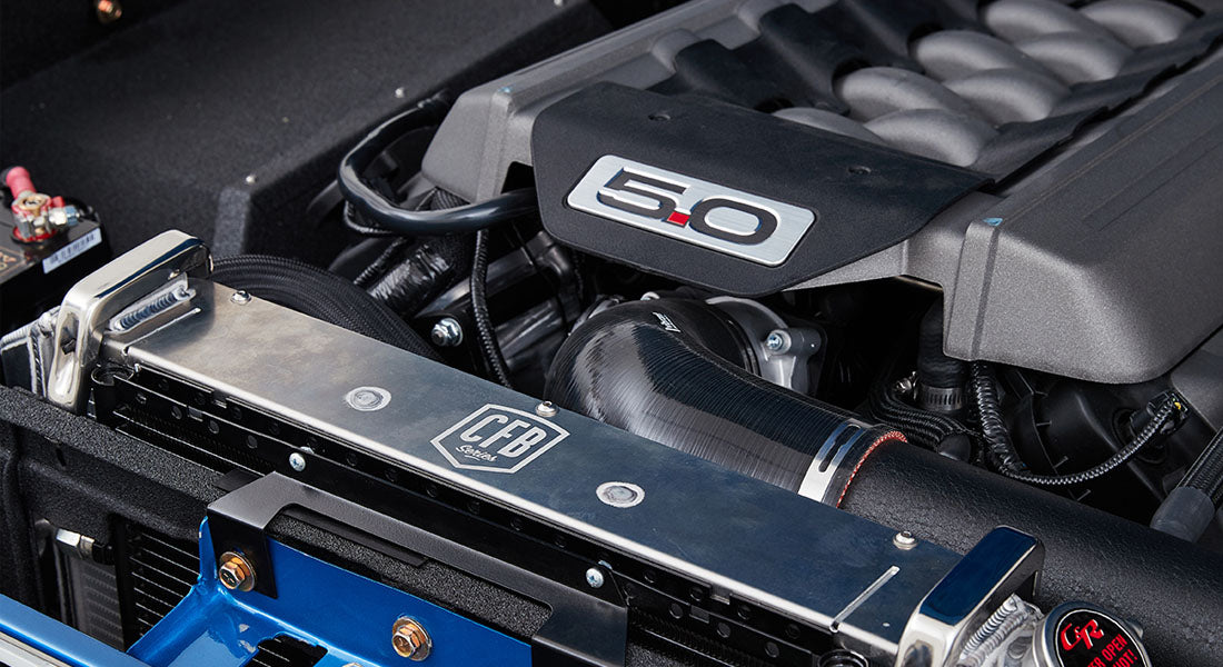 Classic Ford Bronco engine bay