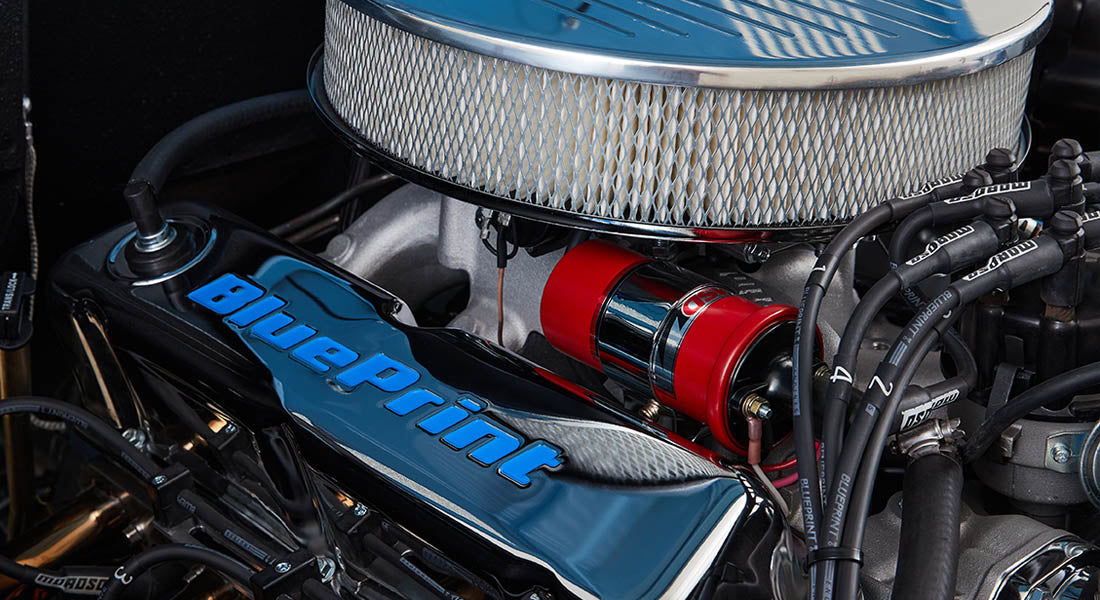 Classic Ford Bronco engine bay