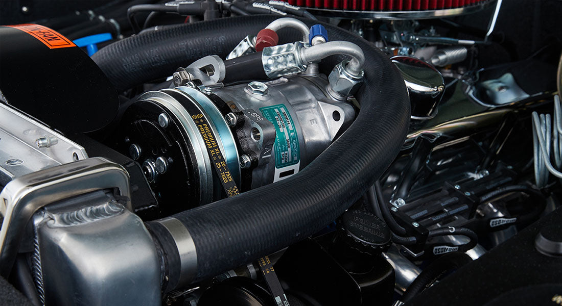 Classic Ford Bronco engine bay