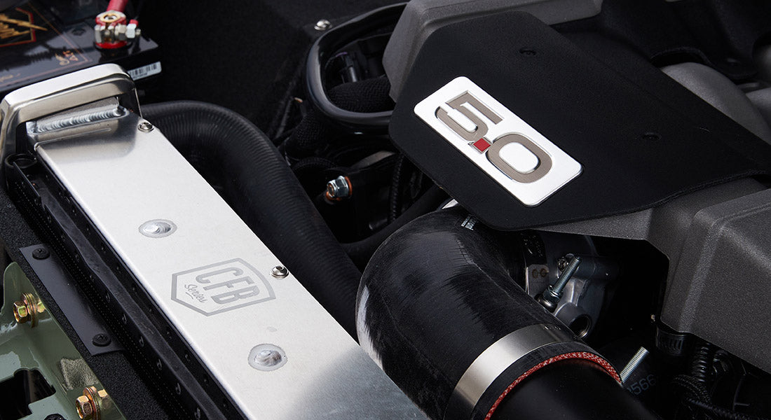 Classic Ford Bronco engine bay