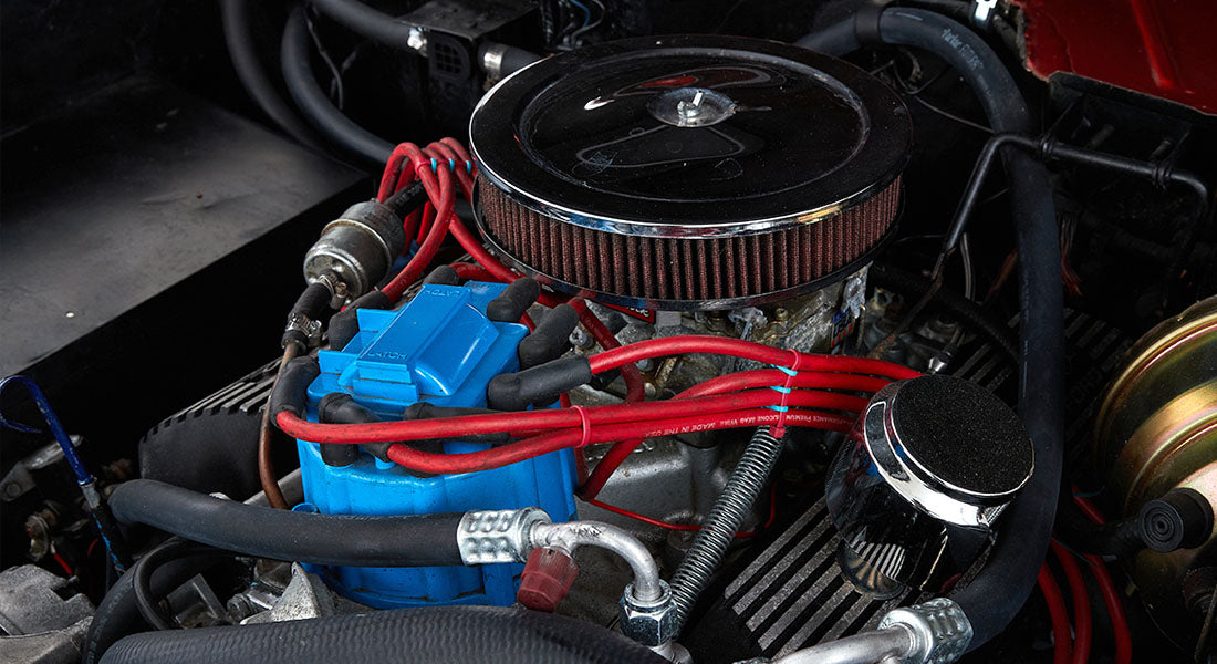 Classic Ford Bronco engine bay