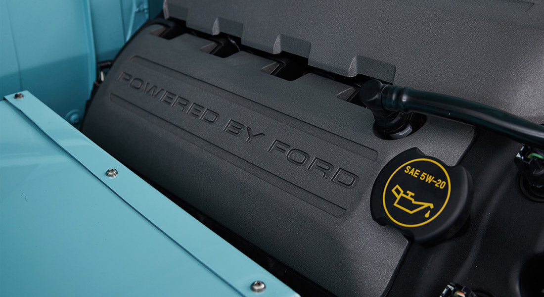 Classic Ford Bronco engine bay