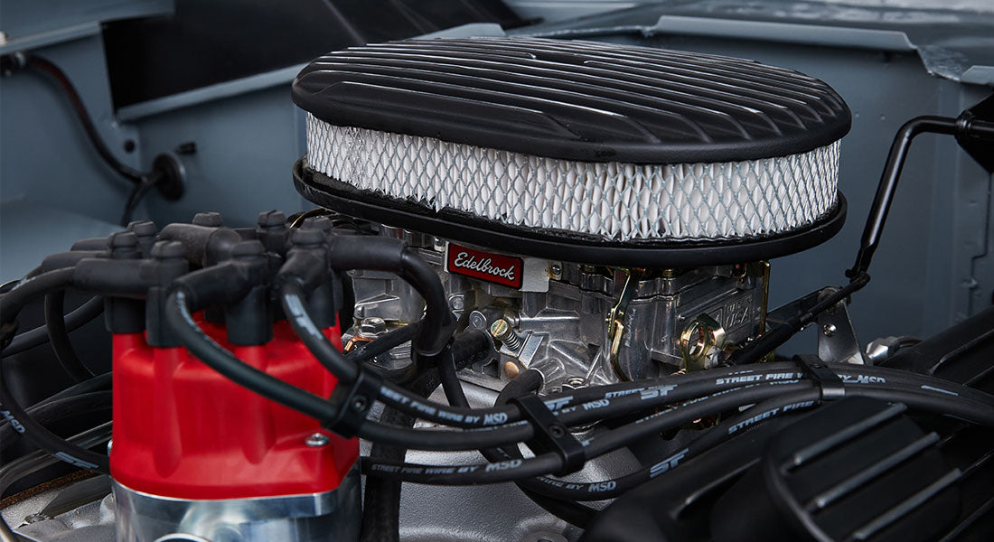 Classic Ford Bronco engine bay