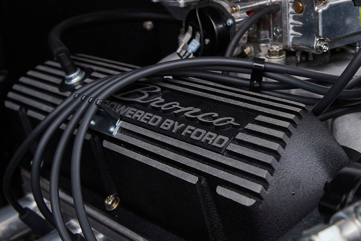 Classic Ford Bronco engine bay