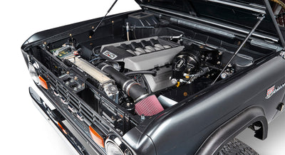 Classic Ford Bronco engine bay