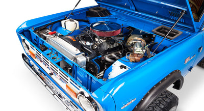 Classic Ford Bronco engine bay