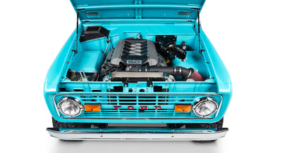 Classic Ford Bronco engine bay