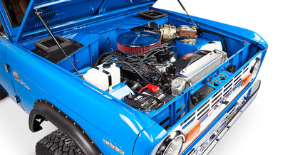 Classic Ford Bronco engine bay