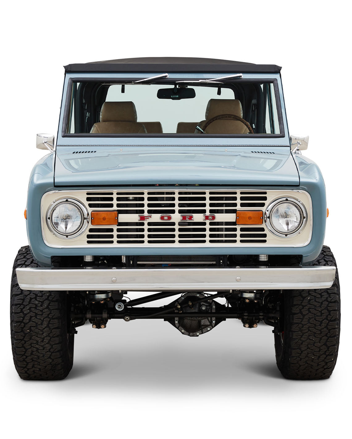 Classic Ford Bronco front view