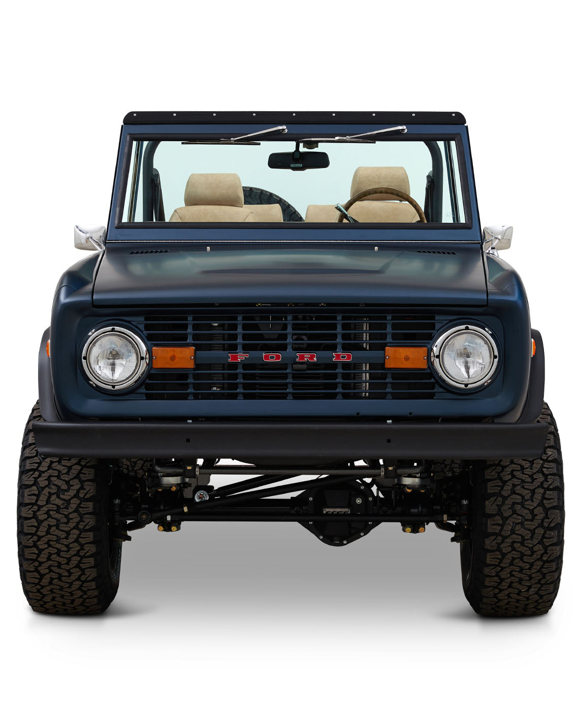 Classic Ford Bronco front view