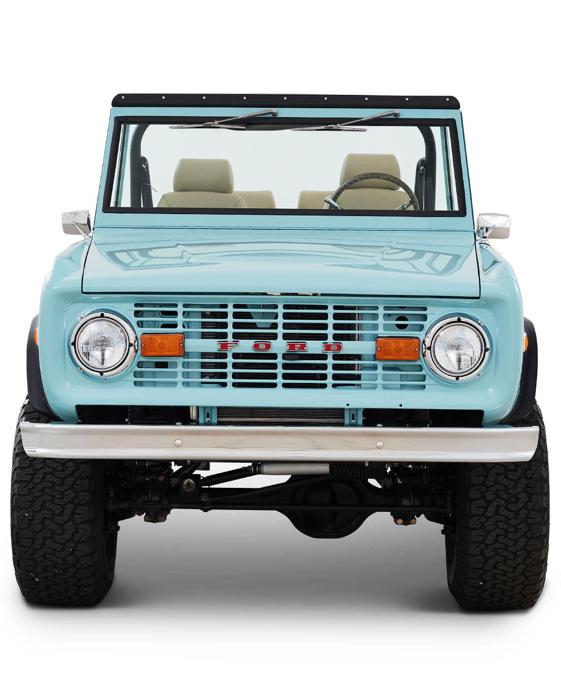 Classic Ford Bronco Ford Bronc Bermuda Green Coyote Series Front series