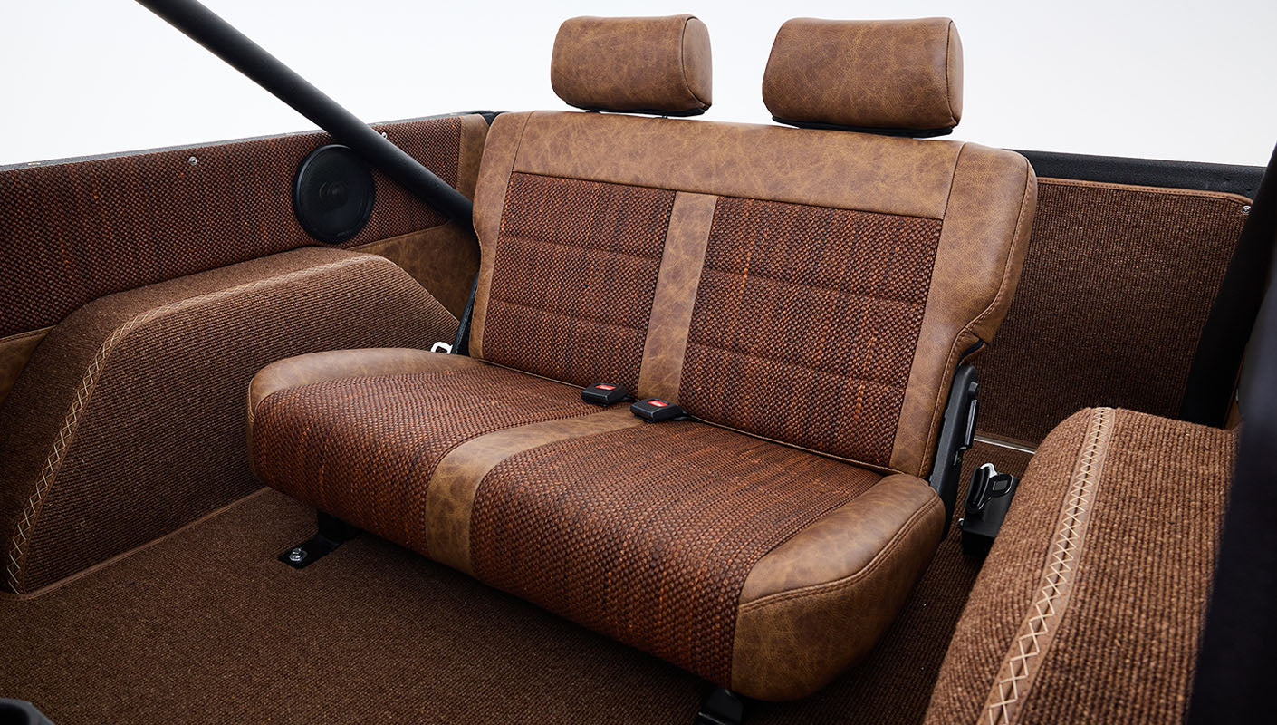 Ford Bronco 1968 Saddle Bronze Coyote Series Custom Cigar Leather Interior