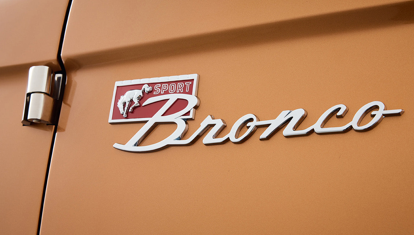 Ford Bronco 1968 Saddle Bronze Coyote Series Bronco Sport Badge