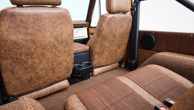 Ford Bronco 1968 Saddle Bronze Coyote Series Custom Cigar Leather Interior
