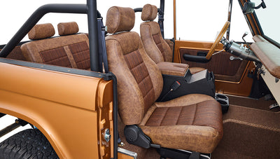 Ford Bronco 1968 Saddle Bronze Coyote Series Custom Cigar Leather Interior