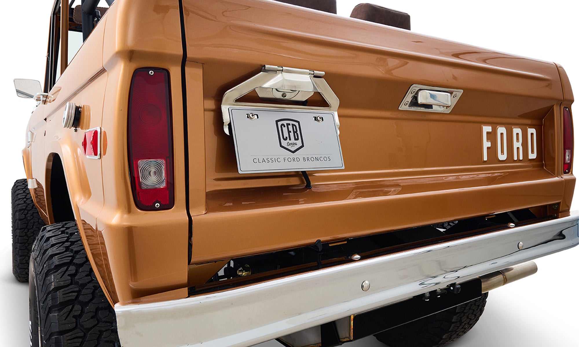 Ford Bronco 1968 Saddle Bronze Coyote Series Custom License Plate