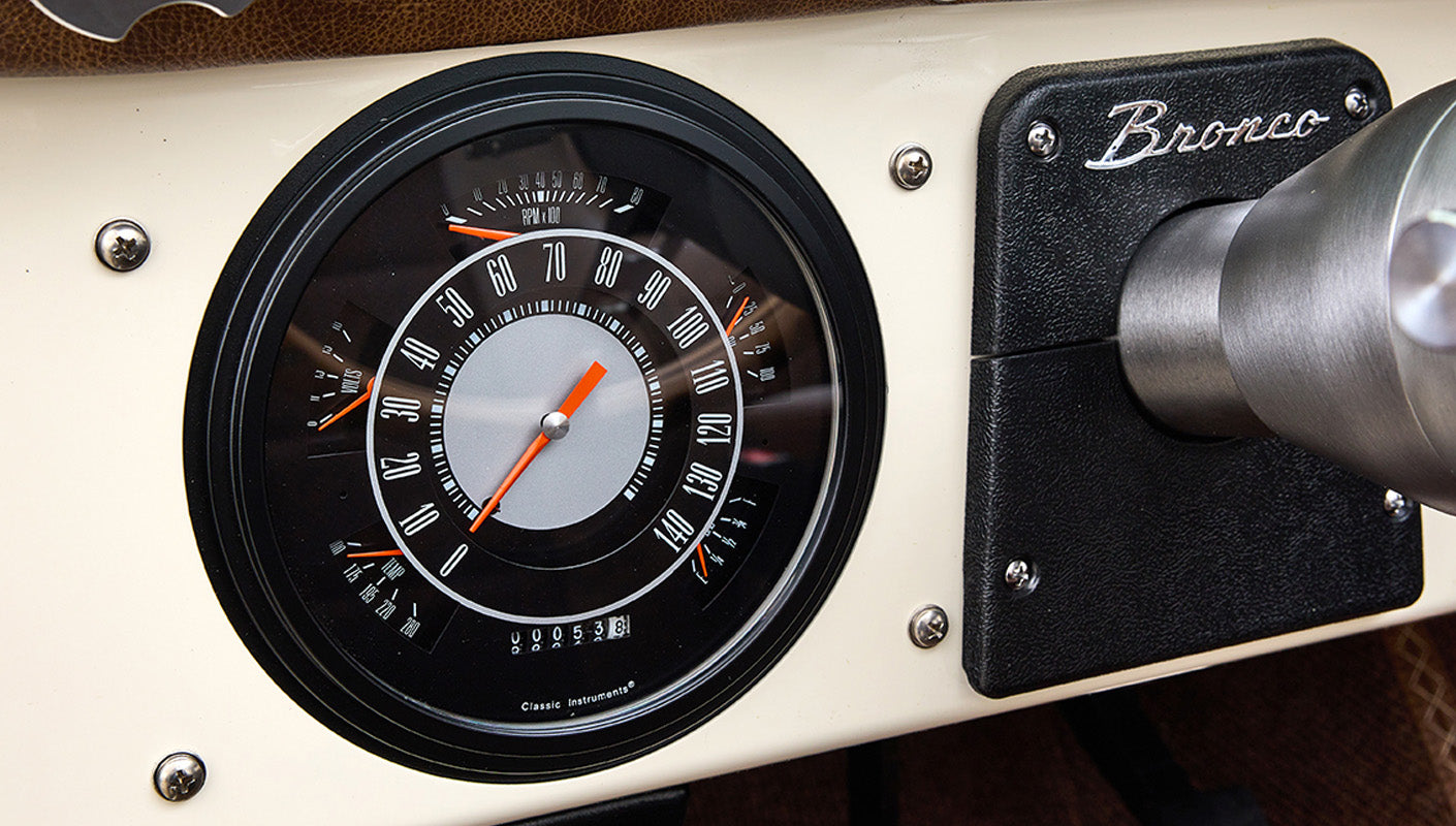 Ford Bronco 1968 Saddle Bronze Coyote Series Speedo