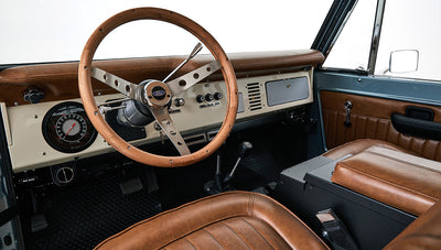 Ford Bronco 1968 Winchester Gray 302 Series with White Soft Top