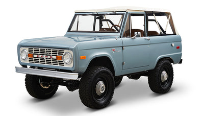 Ford Bronco 1968 Winchester Gray 302 Series with White Soft Top