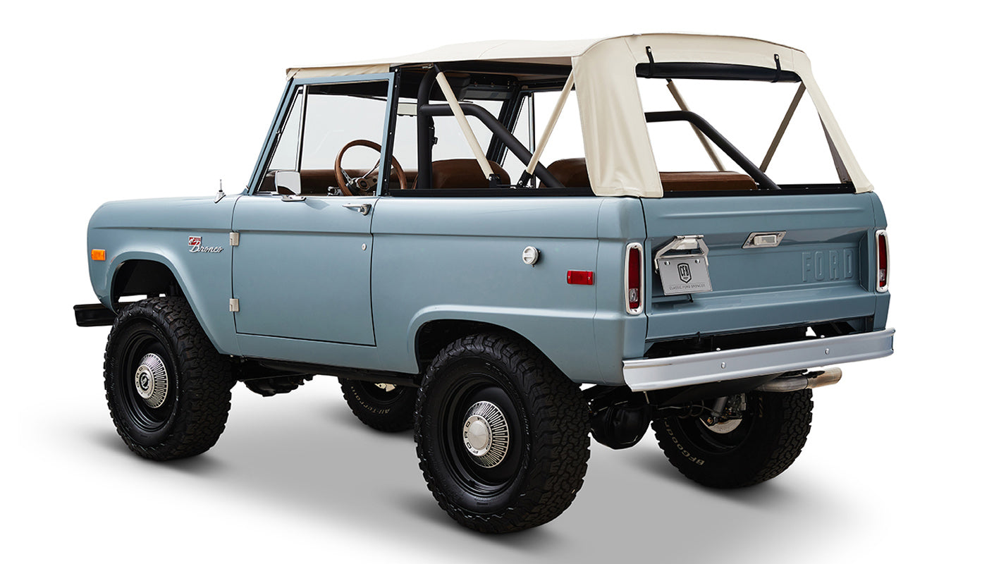 Ford Bronco 1968 Winchester Gray 302 Series with White Soft Top