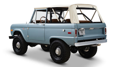 Ford Bronco 1968 Winchester Gray 302 Series with White Soft Top