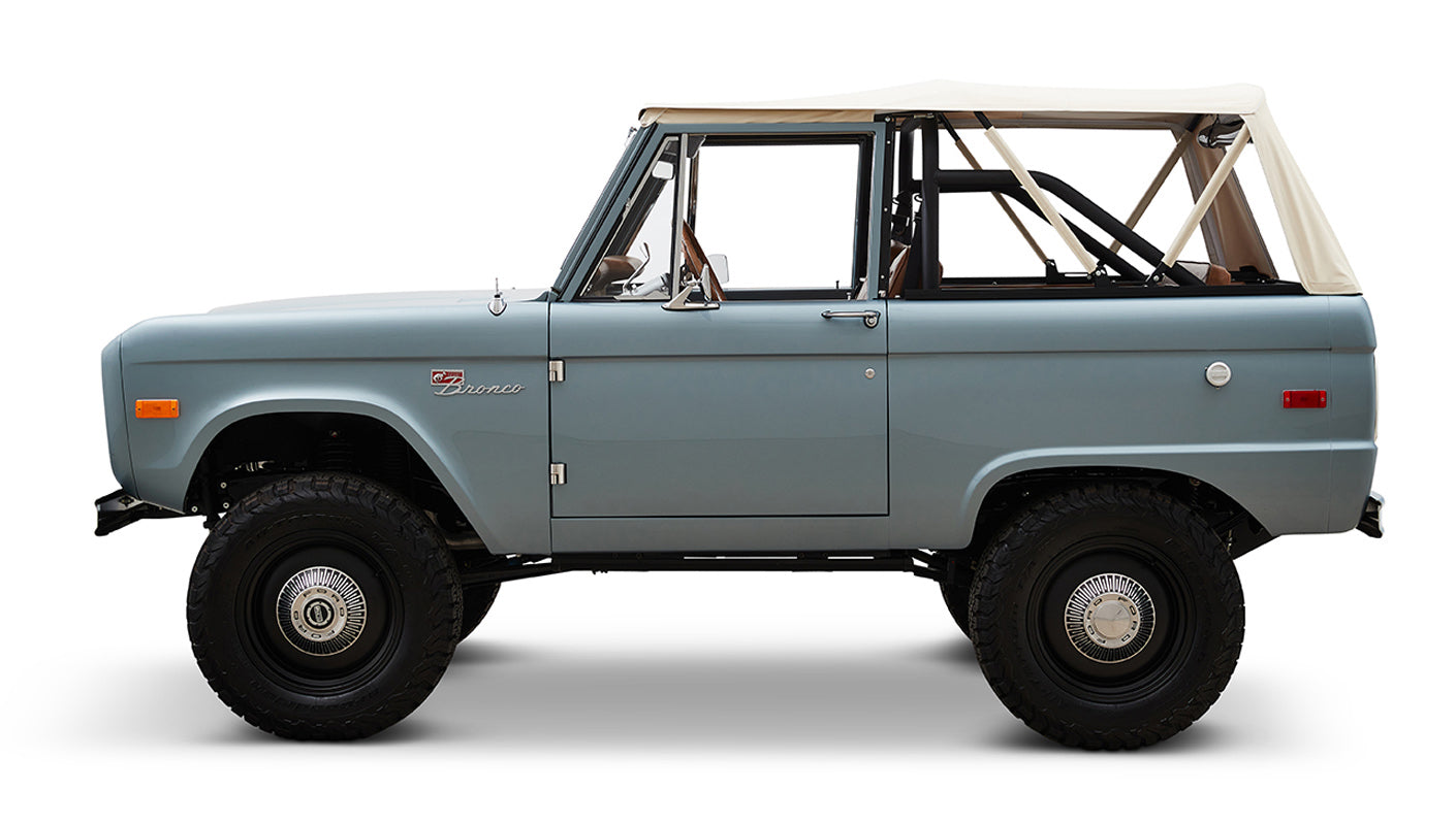 Ford Bronco 1968 Winchester Gray 302 Series with White Soft Top