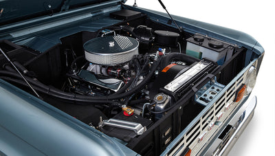 Ford Bronco 1968 Winchester Gray 302 Series with White Soft Top Engine