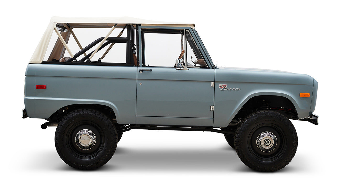 Ford Bronco 1968 Winchester Gray 302 Series with White Soft Top
