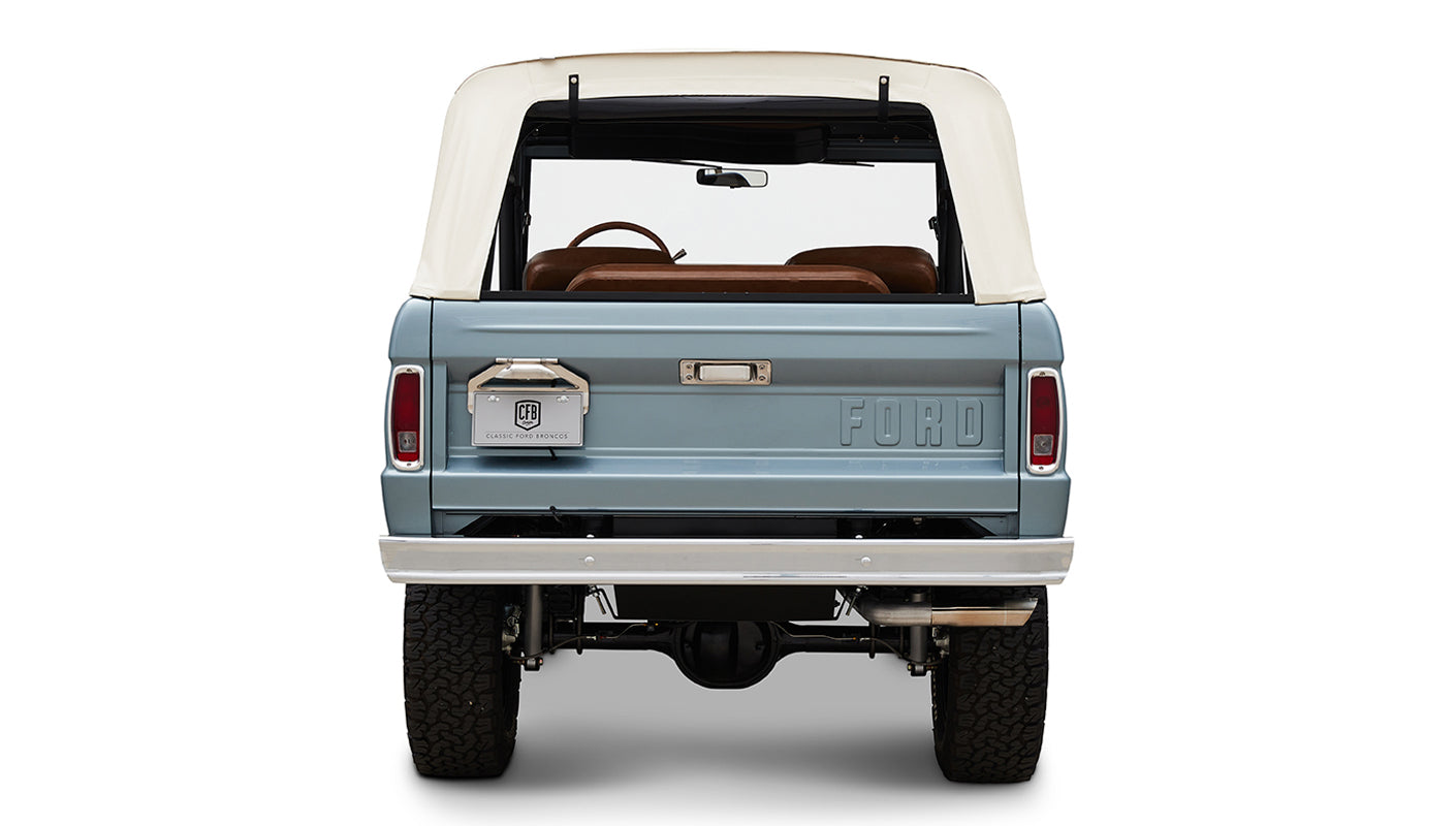 Ford Bronco 1968 Winchester Gray 302 Series with White Soft Top