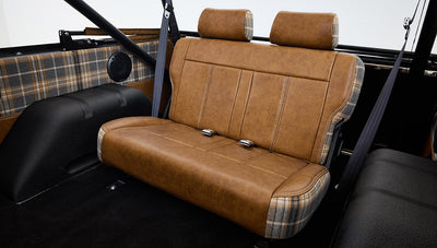 Ford Bronco 1969 Brittany Blue 302 Series with Tartan Plaid Interior