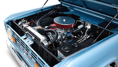 Ford Bronco 1969 Brittany Blue 302 Series with Tartan Plaid Interior